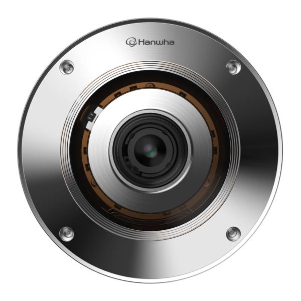 Панорамная антивандальная Fisheye IP-видеокамера 12Мп Wisenet XNF-9010RS (1.08 мм) в корпусе из нержавеющей стали