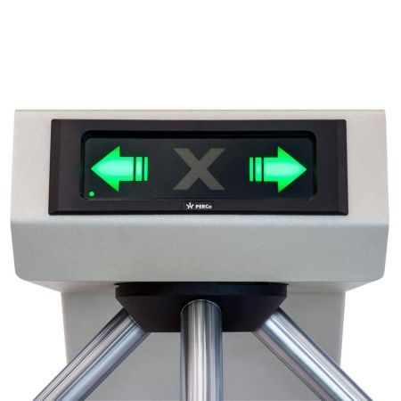 Турникет-трипод PERCo-TTR-04.1E из окршенной стали, черный с блестками (с планками)