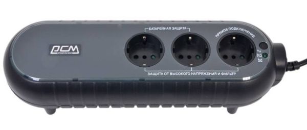 Источник бесперебойного питания POWERCOM WOW 300, 300VA/165W (2+1 EURO)