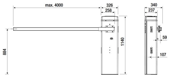 Комплект шлагбаума Came GARD GLT combo KIT