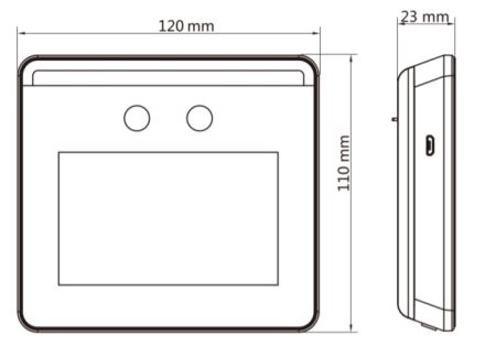 Биометрический терминал доступа HiWatch ACT-T1331 по распознаванию лиц