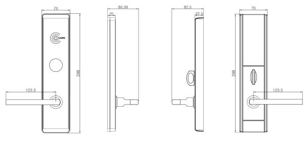 Электронный замок для гостиниц ZKTeco LH6800 с RFID считывателем Mifare Электронный замок для гостиниц ZKTeco LH6800 с RFID считывателем Mifare