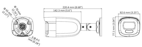 Уличная HD-TVI видеокамера 5Мп ColorVu HikVision DS-2CE12HFT-F (3.6 мм) с LED подсветкой до 40 м