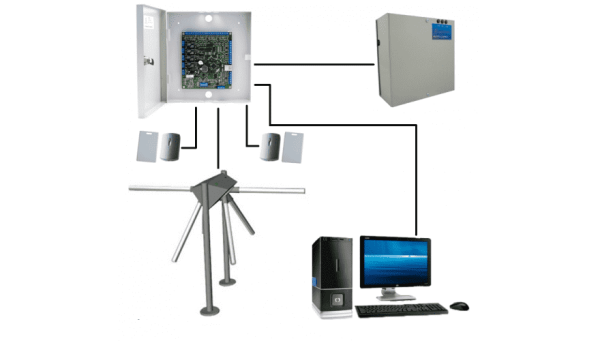 Пропускная система на базе турникета OMA и контроллера Sphinx