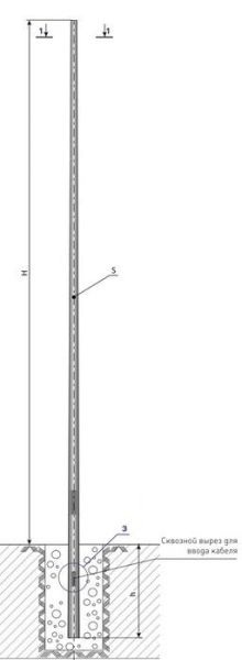 Стационарная опора для видеокамер OOC-01-4