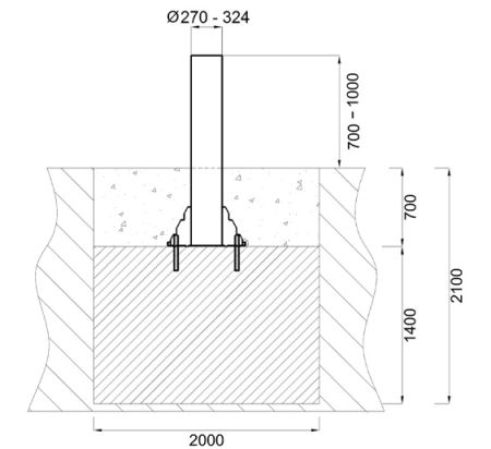 Блокиратор стационарный Came HBD 275S1000, SRF K12