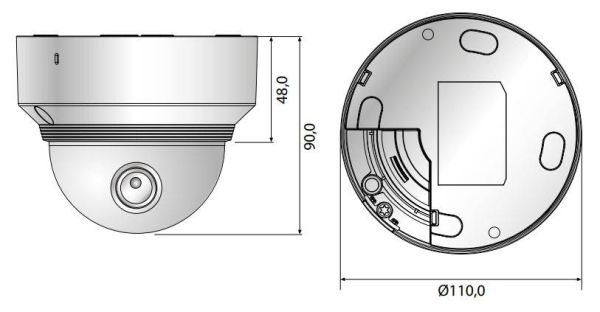 Купольная сетевая IP-видеокамера 2Мп Wisenet XND-6010 (2.4мм) Купольная сетевая IP-видеокамера 2Мп Wisenet XND-6010 (2.4мм)