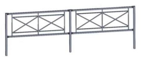 Пешеходное бетонируемое ограждение ОБ-320.40