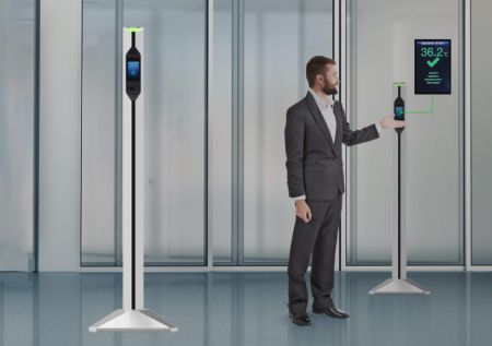 Бесконтактный инфракрасный термометр ZKTeco ZK-TD200 для измерения температуры тела