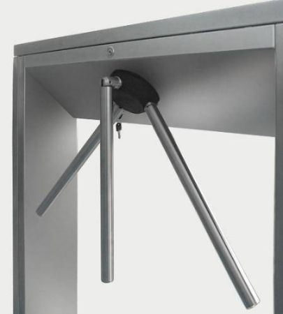 Турникет-трипод тумбовый PERCo-TTD-03.2G из окрашенной стали, темно-серый (с планками Антипаника)