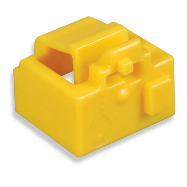 Заглушка на порты RG45 Siemon LockIT LL-05, желтая (упаковка 10 шт., 1 ключ)