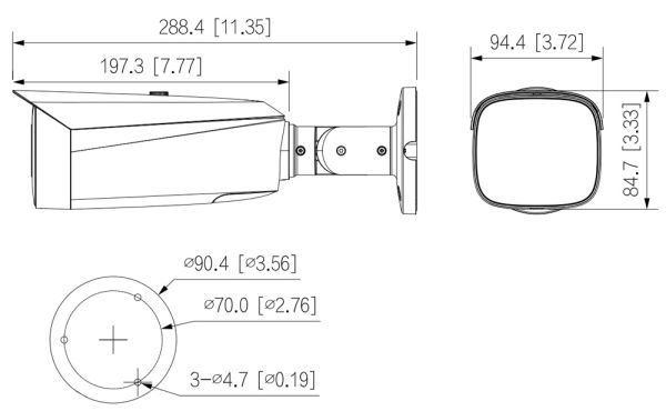 IP-видеокамера уличная Full-color 4Мп Dahua DH-IPC-HFW3449T1P-ZAS-PV-S5 с ИИ IP-видеокамера уличная Full-color 4Мп Dahua DH-IPC-HFW3449T1P-ZAS-PV-S5 с ИИ