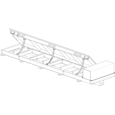 Дорожный блокиратор Silar ПЗП 3000ЭМЗ с боковым приводом, электромеханический заглубляемый