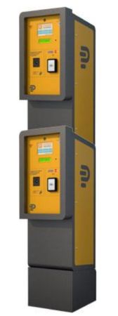 Выездная стойка двухуровневая АП-ПРО 02 2У Оптима с мягкими билетами (термолента)