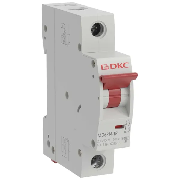 Автоматический выключатель MD63N-1PC40, YON max типа MD63N, 6кА, 1 полюс, хар-ка C, 40А