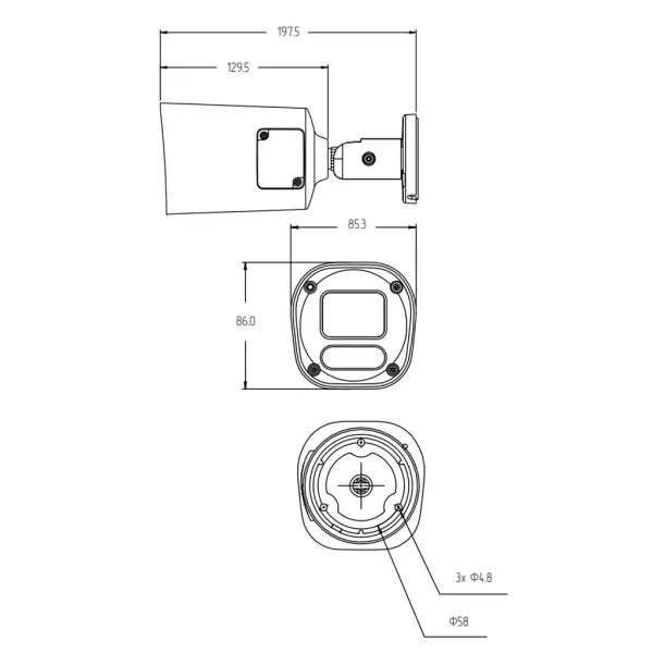 IP-видеокамера 5Мп Rubezh RV-3NCT5368 (2.8)