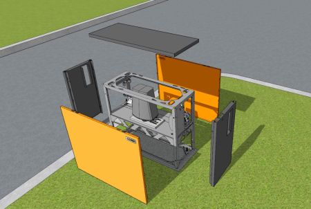 Антивандальный автоматический шлагбаум Hurde Block-A1 Combo Long 6 EasyNice1 (11-86)