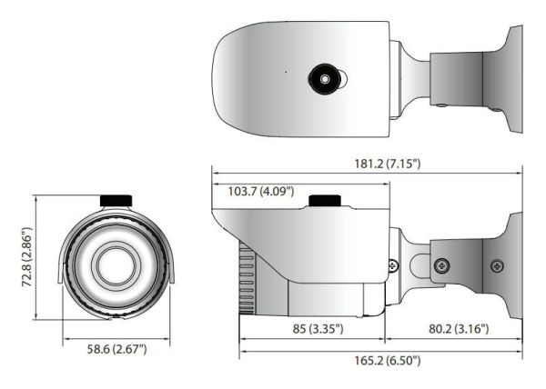 Мультиформатная уличная 2Мп видеокамера Wisenet HCO-6020R (4мм) Мультиформатная уличная 2Мп видеокамера Wisenet HCO-6020R (4мм)