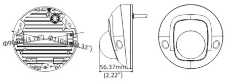 Миникупольная IP-видеокамера 2Мп HikVision DS-2CD2525FHWD-IS (4 мм) с EXIR-подсветкой до 10 м