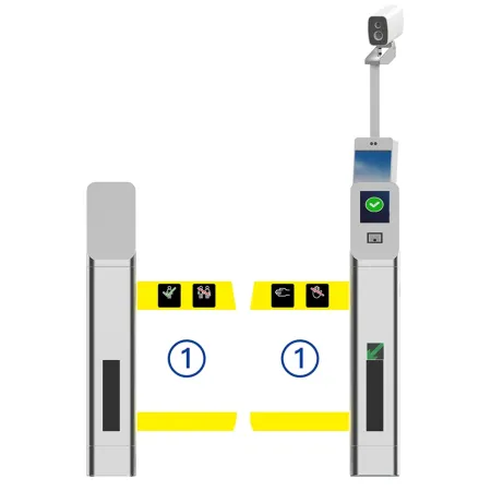 Турникет-шлюз распашной Avix E-gate AV.TD.6639 для контроля здоровья на таможне